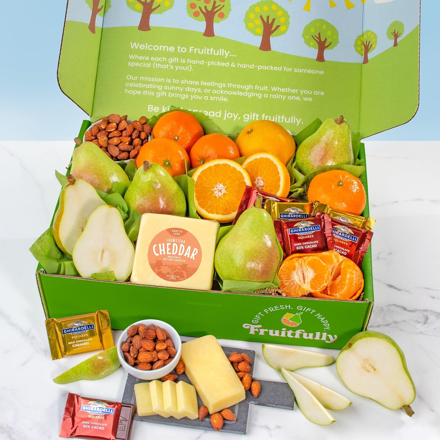 A Gift Inside Harvest Favorites Fruit and Gourmet Gift Box - Image 3